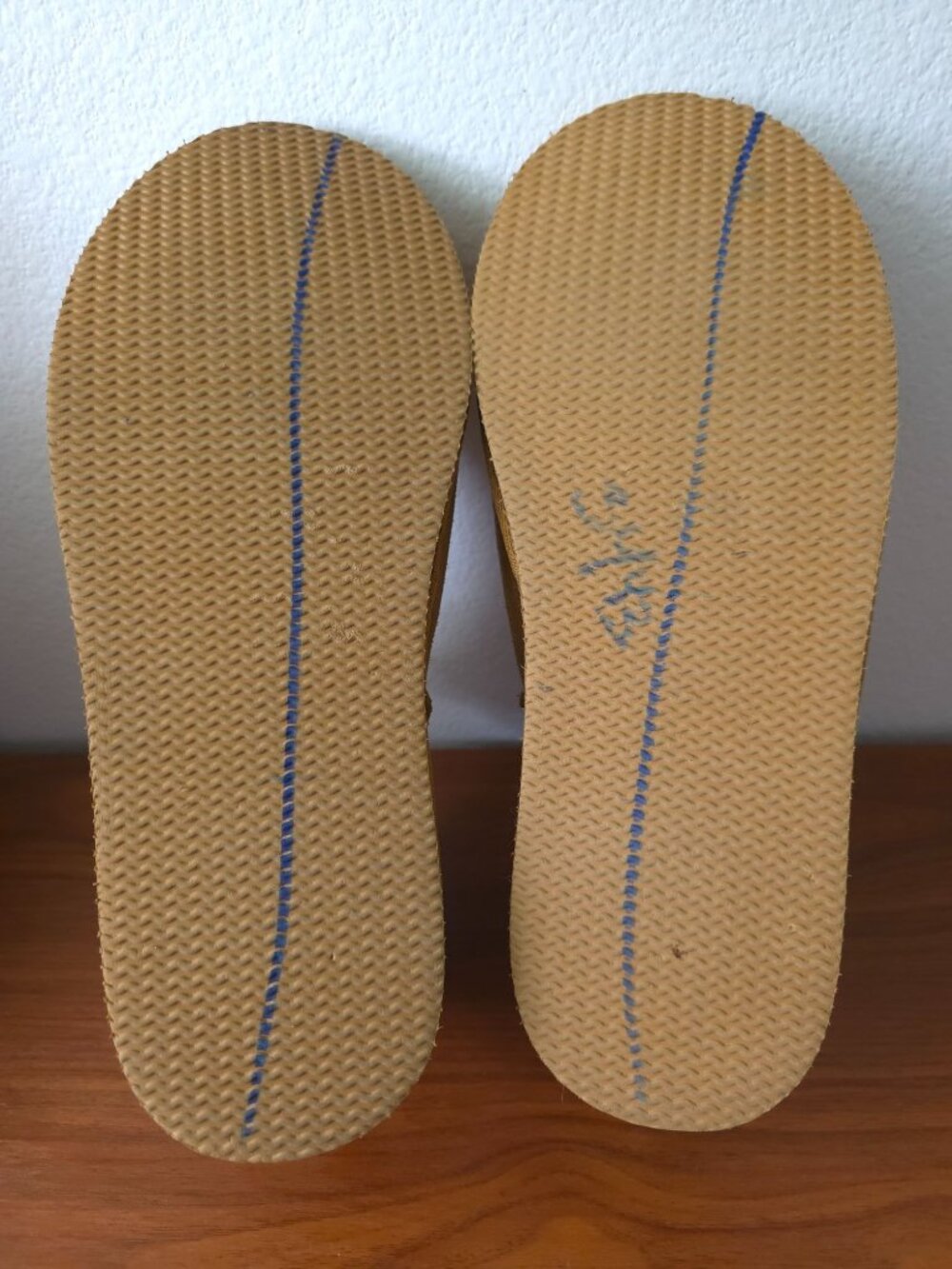 Lands’ End Suede Leather Tan Ankle Bootie Shearling Slip-On Slippers Men's 11D - Picture 5 of 8